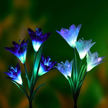 Load image into Gallery viewer, Artificial Lily Solar Garden Stake Lights