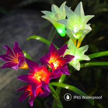 Load image into Gallery viewer, Artificial Lily Solar Garden Stake Lights
