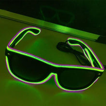 Load image into Gallery viewer, Flashing EL Wire Led Glasses